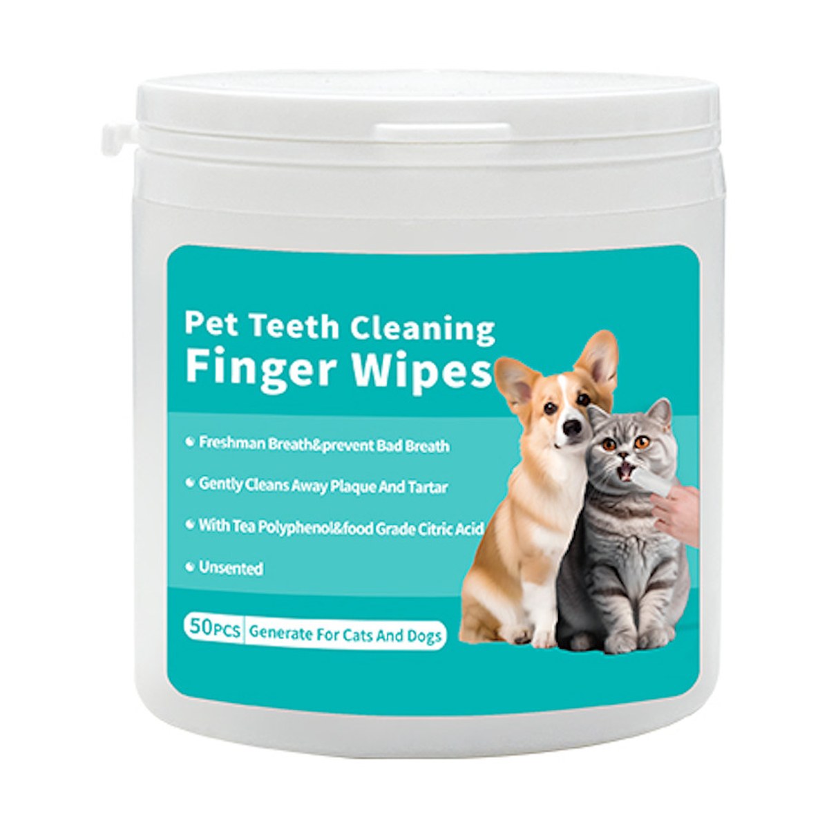 Naturemark pet dental finger wipes 50 count pack